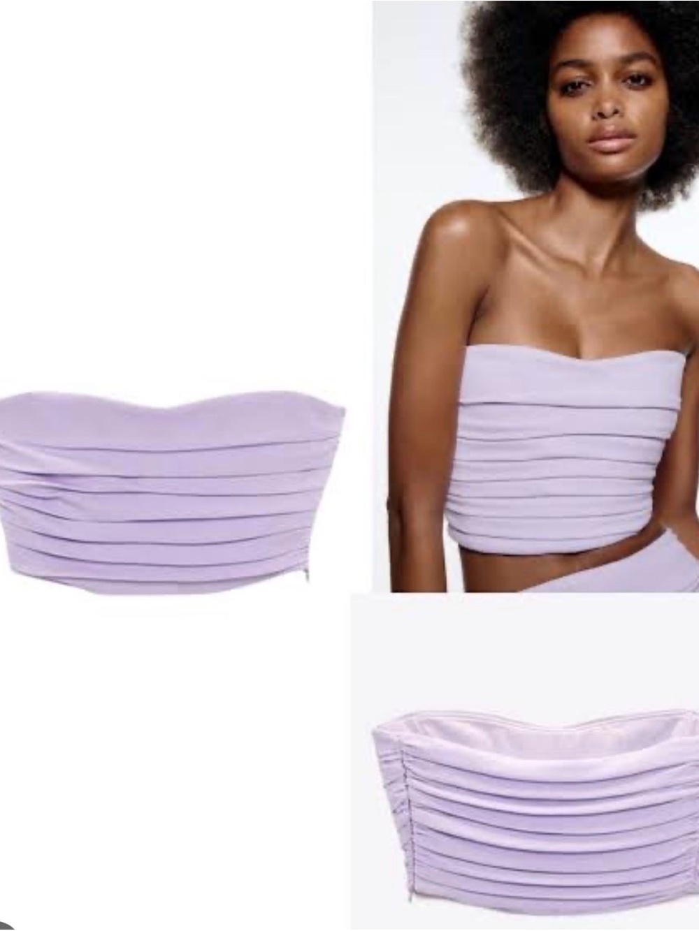 Zara Pleated Corset Top